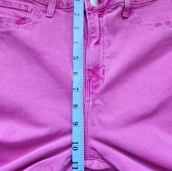 L'Agence Womens Margot Hi Rise Skinny Denim Crop Jean Pink NWOT Sz 32 BarbieCore - Picture 9 of 15
